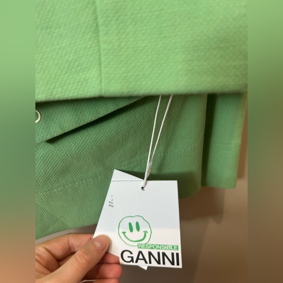 Ganni Cotton Suiting Pants - Picture 3 of 7